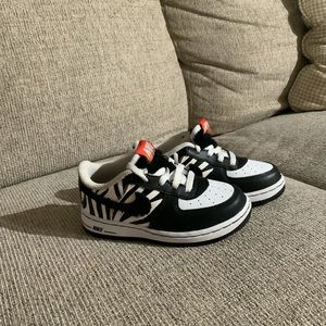 Nike Force 1 TD Zebra Air Force Ones Shoes